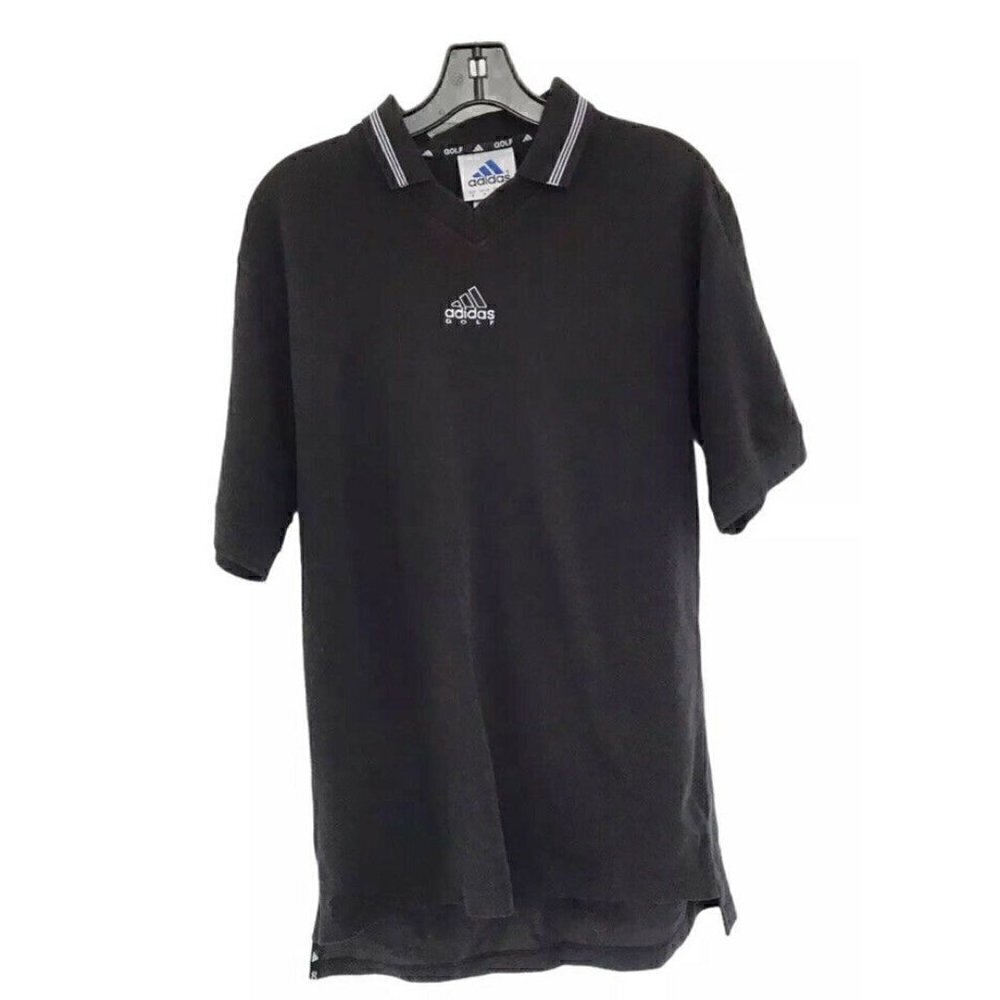 Adidas Golf Black Polo Short Sleeve Shirt S